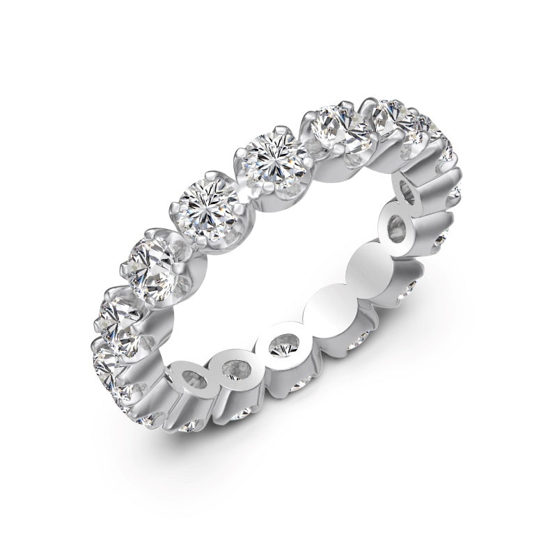 silver eternity stacker ring 3.5mm