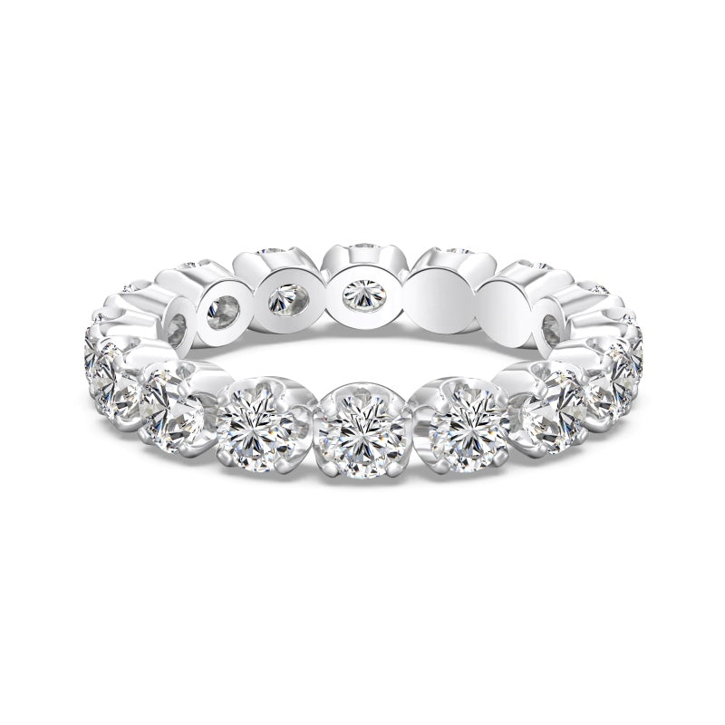silver eternity stacker ring 3.5mm