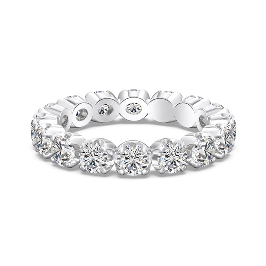 silver eternity stacker ring 3.5mm