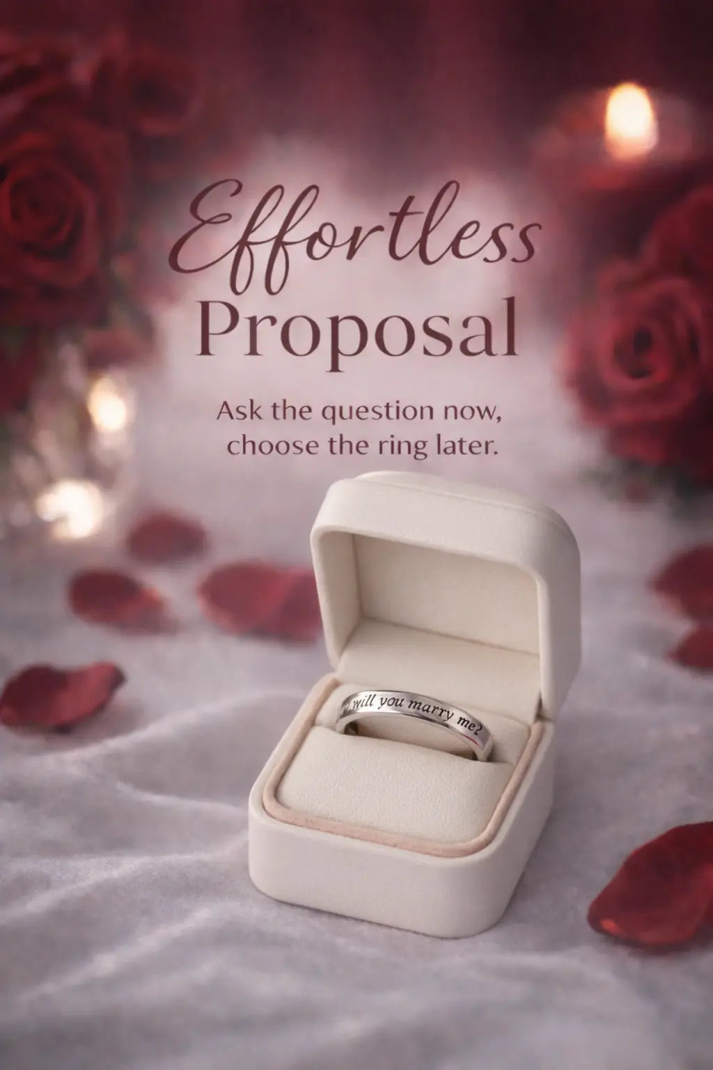 will you marry me ring in proposal ring box