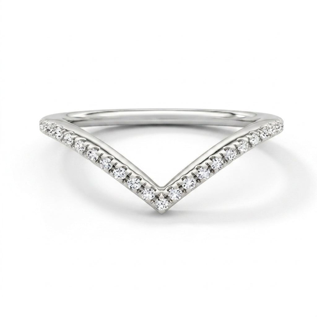 wishbone ring in 925 silver