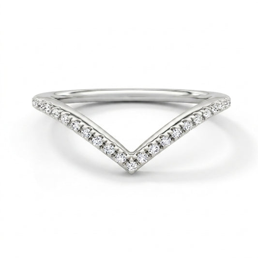 wishbone ring in 925 silver